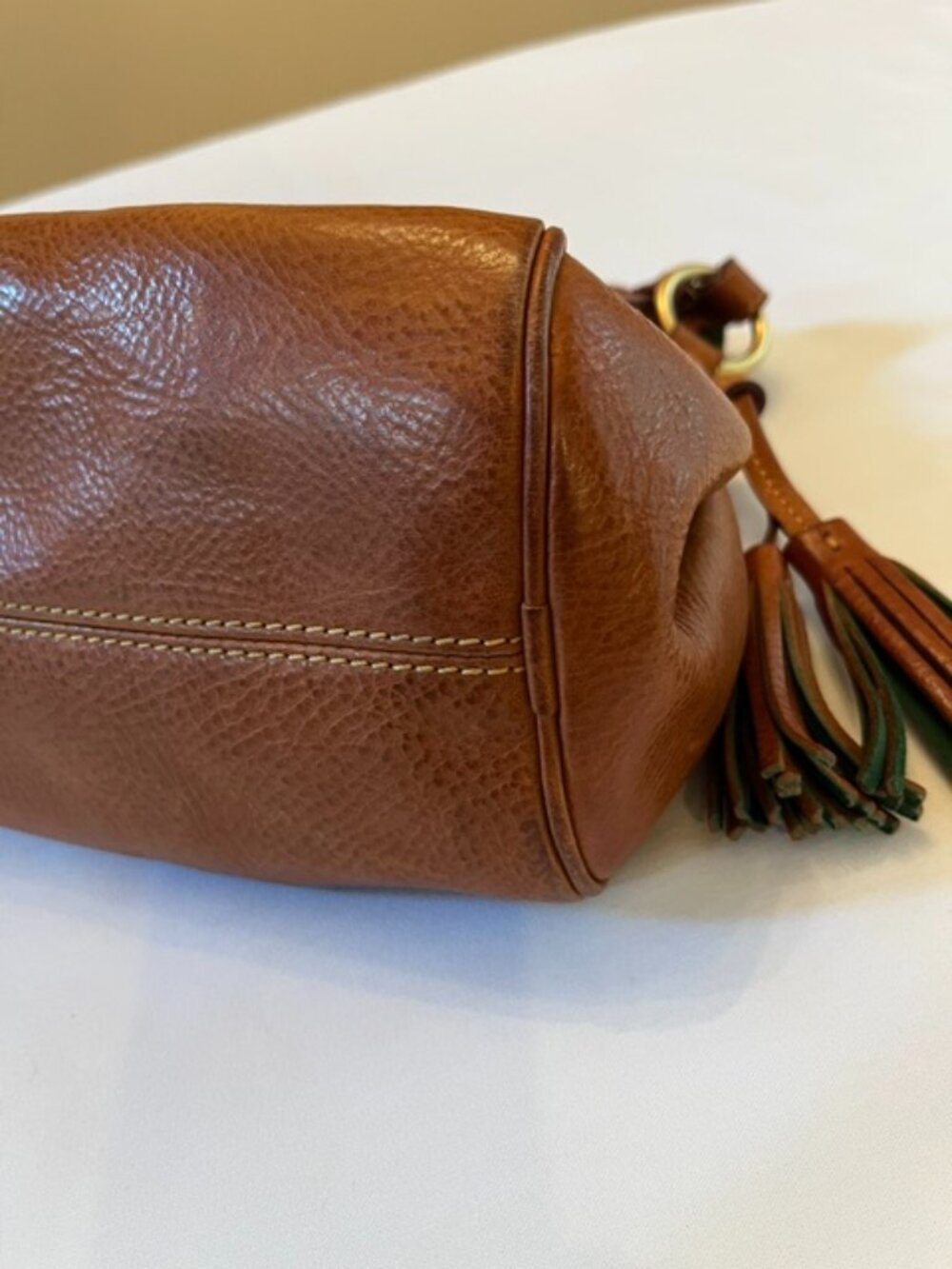 DOONEY & BOURKE | Florentine Tassel Leather Hobo Shoulder Bag - Picture 9 of 16